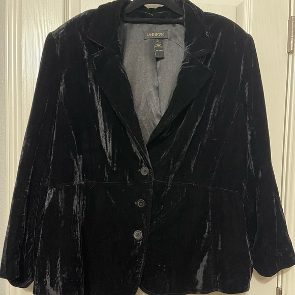 Lane Bryant Black Velvet Women's Jacket - Picture 1 of 2